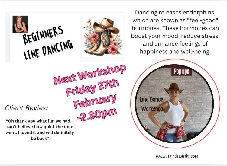 Sam Deans Fitness Pop Up Line Dance 